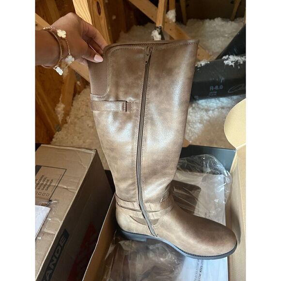 NIB Denver Hayes CARMELLE CHESTNUT Brown Boots 10M - Picture 5 of 5